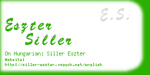 eszter siller business card